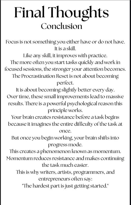 The 7-Day Focus System (E-Book)