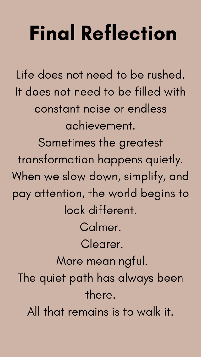 The Quiet Path - A Modern Guide to Living With Presence